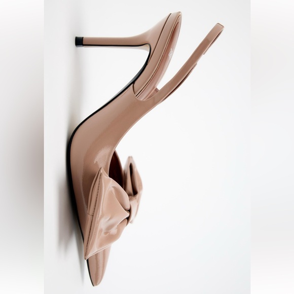 ZARA SLINGBACK HEELS WITH BOW SZ 6.5(37) - Picture 9 of 9